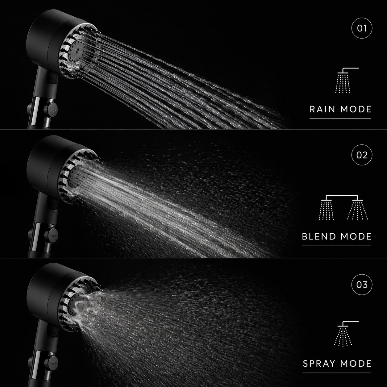 PULSE showerhead feature