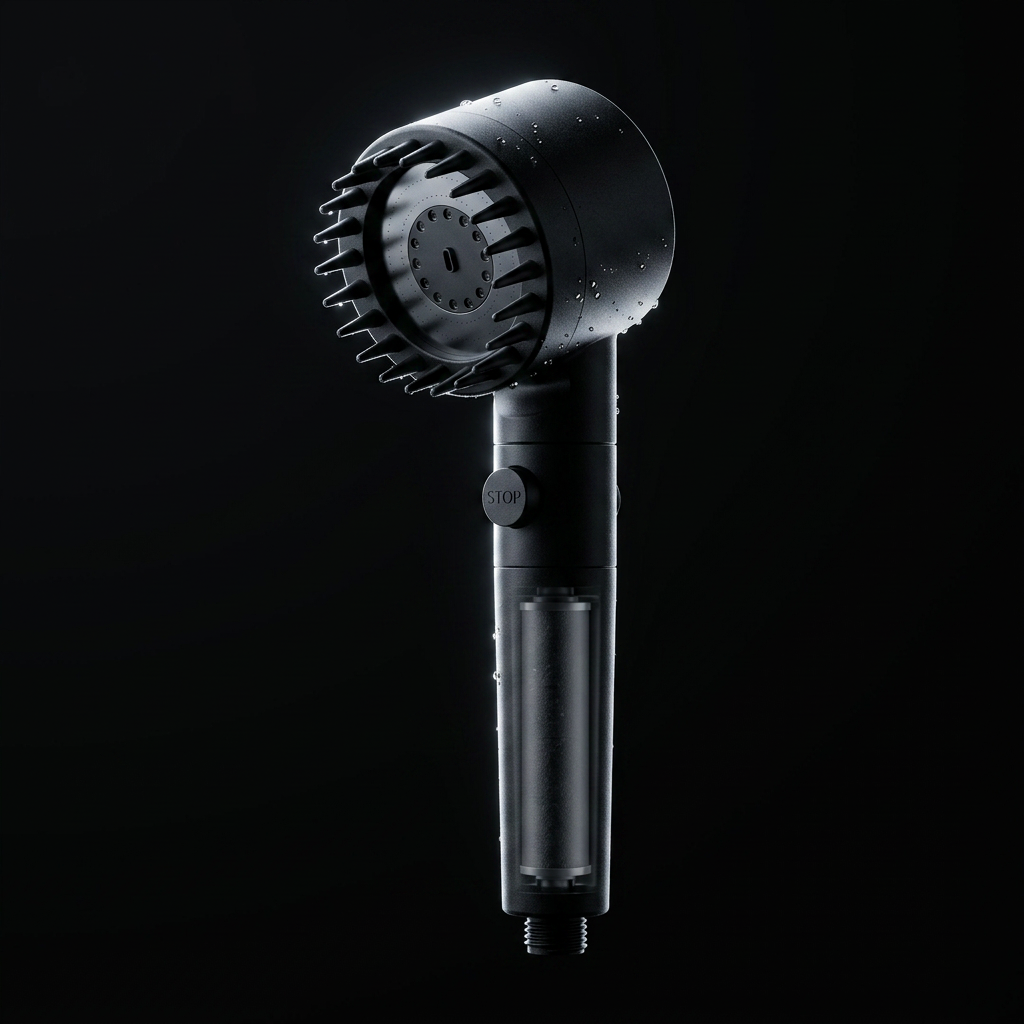 PULSE showerhead – premium matte black product